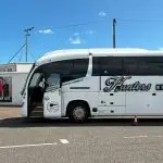 Hunters Executive Coaches at Arbroath FC with Stirling Albion