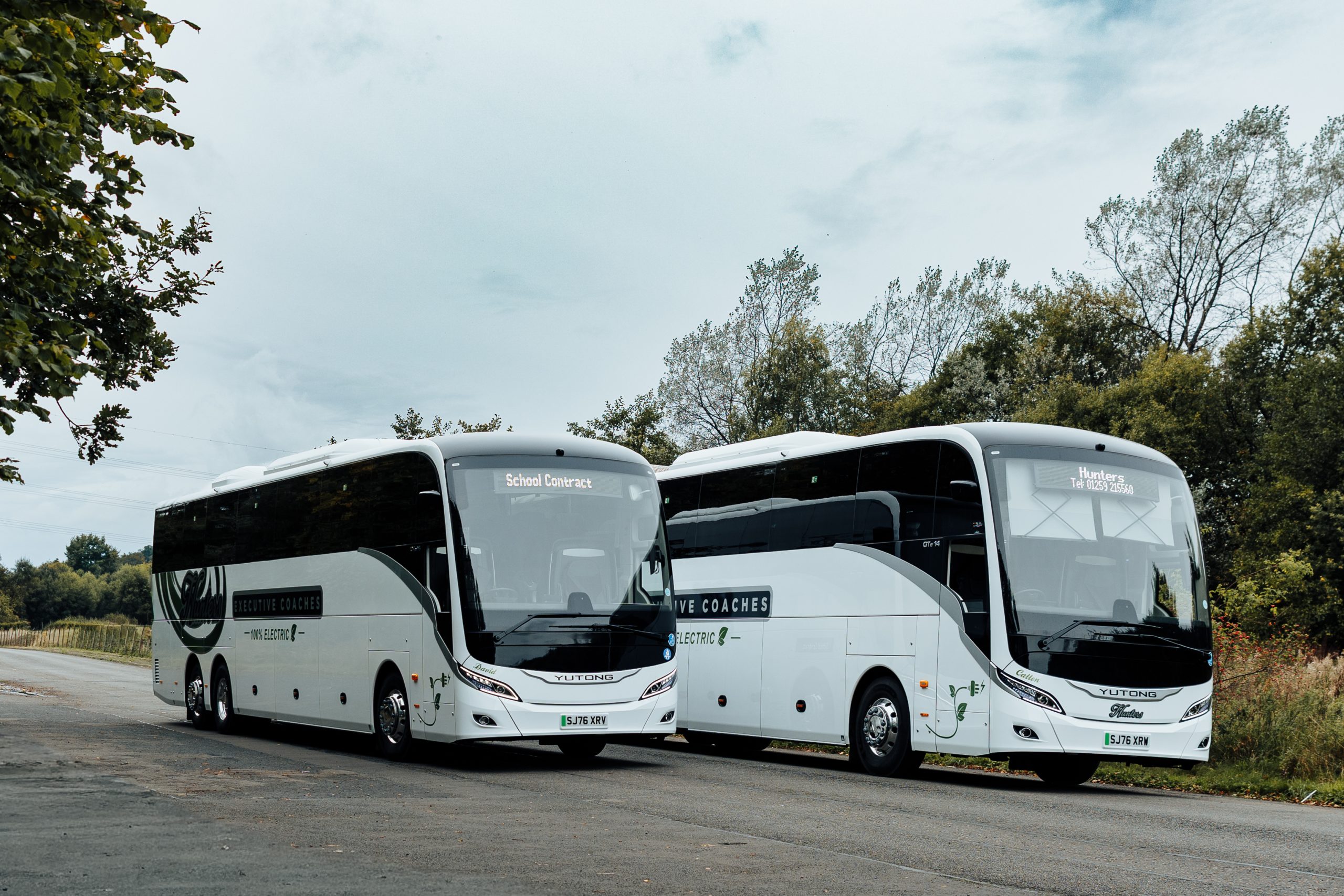 Sports club coach hire Scotland - Hunters Executive Coaches Yutong coaches