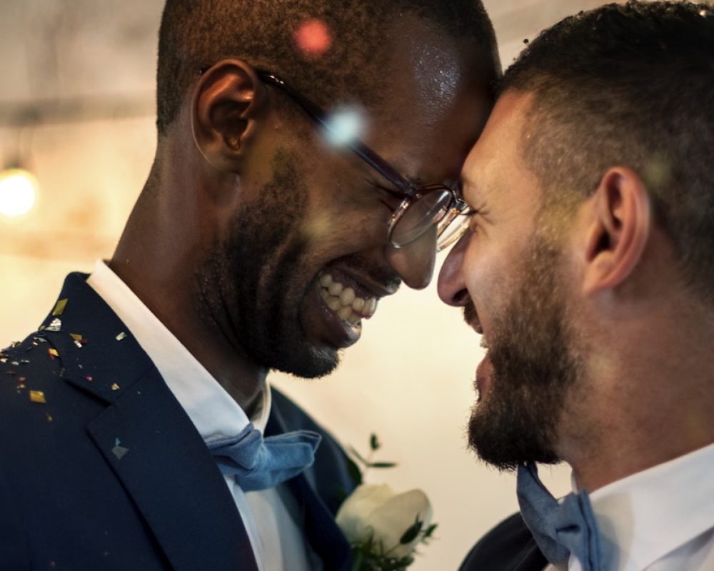 Gay wedding party