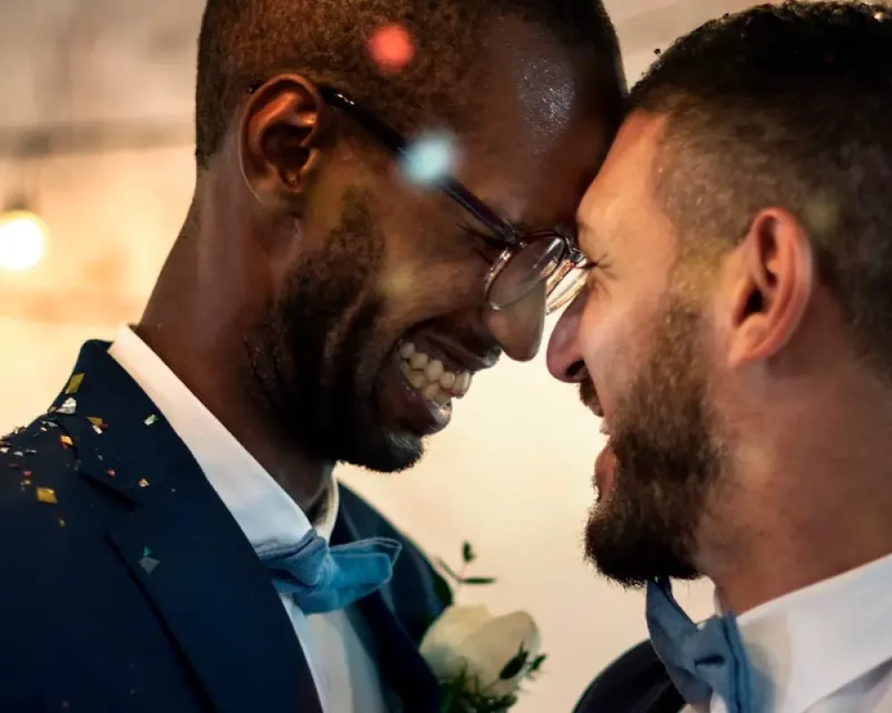 Gay wedding party